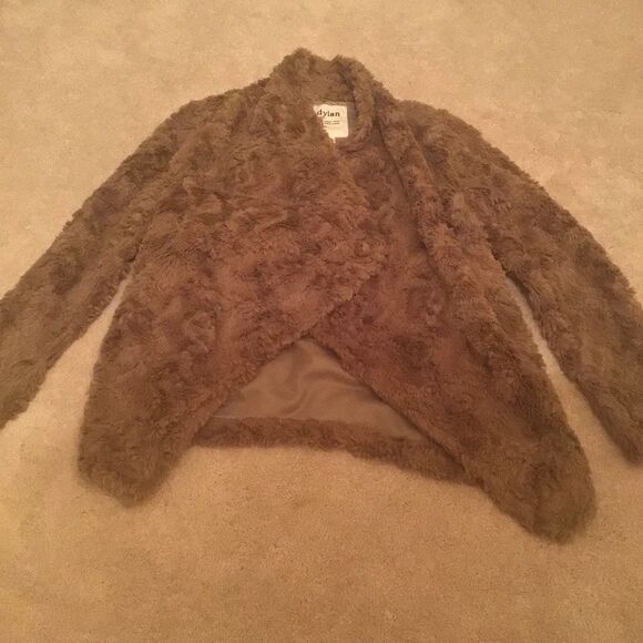 Dylan Cozy Teddy Jacket in Brown - Picture 2 of 6